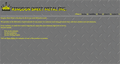 Desktop Screenshot of kingdonsheetmetal.com